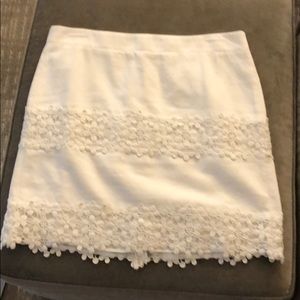 J.Crew White mini skirt
